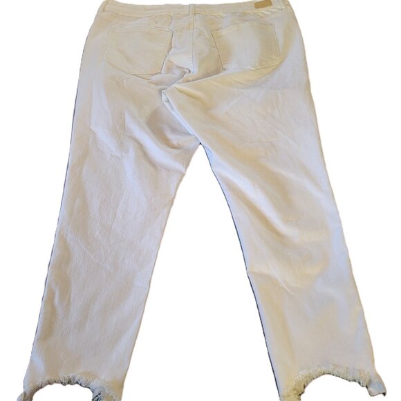 Sofia Vergara High Waist Ankle Jeans Size 18 White Jeans NWT - Picture 11 of 13